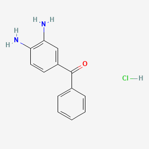 molecular formula C13H13ClN2O B1273006 3,4-DIAMINOBENZOPHENONE MONOHYDROCHLORIDE CAS No. 57070-71-0