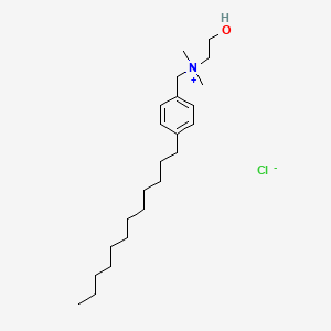 molecular formula C23H42ClNO B12730198 (p-Dodecylbenzyl)(2-hydroxyethyl)dimethylammonium chloride CAS No. 84501-42-8