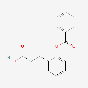 molecular formula C16H14O4 B1273028 3-(2-(Benzoyloxy)phenyl)propanoic acid CAS No. 59725-59-6