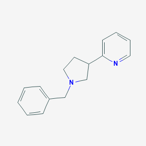 molecular formula C16H18N2 B127303 2-(1-Benzylpyrrolidin-3-yl)pyridine CAS No. 145105-04-0