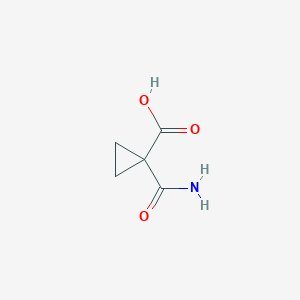 molecular formula C5H7NO3 B1273033 1-Carboxycyclopropanecarboxamide CAS No. 6914-74-5