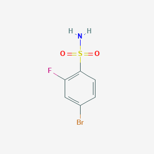 molecular formula C6H5BrFNO2S B1273049 4-Bromo-2-fluorobenzenesulfonamide CAS No. 214210-30-7