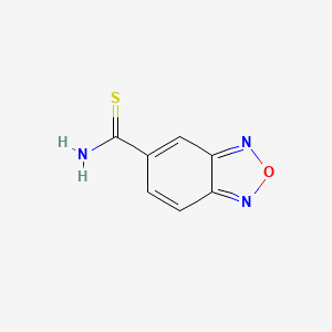 molecular formula C7H5N3OS B1273053 2,1,3-苯并恶二唑-5-甲硫酰胺 CAS No. 306935-24-0