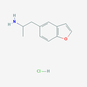 molecular formula C11H14ClNO B127306 5-(2-Aminopropyl)benzofuran Hydrochloride CAS No. 286834-80-8