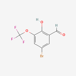 5-Bromo-2-hydroxy-3-(trifluoromethoxy)benzaldehyde