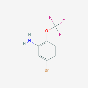 molecular formula C7H5BrF3NO B1273069 5-Bromo-2-(trifluoromethoxy)aniline CAS No. 886762-08-9
