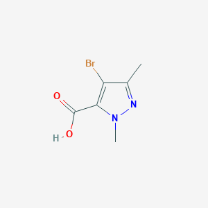 molecular formula C6H7BrN2O2 B1273077 4-bromo-1,3-dimethyl-1H-pyrazole-5-carboxylic acid CAS No. 5775-88-2