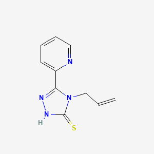 molecular formula C10H10N4S B1273082 4-allyl-5-pyridin-2-yl-4H-1,2,4-triazole-3-thiol CAS No. 91813-63-7