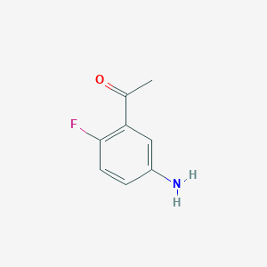 molecular formula C8H8FNO B1273087 1-(5-氨基-2-氟苯基)乙酮 CAS No. 67500-19-0