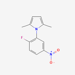 molecular formula C12H11FN2O2 B1273088 1-(2-Fluoro-5-nitrophenyl)-2,5-dimethylpyrrole CAS No. 465514-85-6