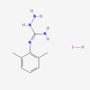 molecular formula C9H15IN4 B1273089 1-氨基-3-(2,6-二甲苯基)胍氢碘酸盐 CAS No. 68569-67-5