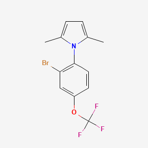 molecular formula C13H11BrF3NO B1273090 1-[2-Bromo-4-(Trifluoromethoxy)Phenyl]-2,5-Dimethyl-1H-Pyrrole CAS No. 257285-02-2
