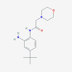 molecular formula C16H25N3O2 B1273093 N-(2-amino-4-tert-butylphenyl)-2-(morpholin-4-yl)acetamide CAS No. 287927-90-6