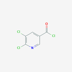 molecular formula C6H2Cl3NO B1273096 5,6-dichloropyridine-3-carbonyl Chloride CAS No. 54127-29-6