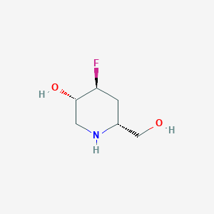 molecular formula C6H12FNO2 B127310 (3S,4S,6R)-4-Fluoro-6-(hydroxymethyl)piperidin-3-ol CAS No. 151253-52-0