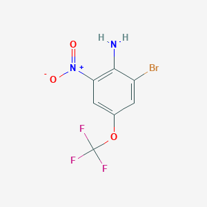 molecular formula C7H4BrF3N2O3 B1273114 2-Bromo-6-nitro-4-(trifluoromethoxy)aniline CAS No. 886499-21-4