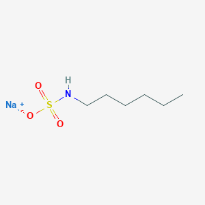 molecular formula C6H14NNaO3S B12731194 Sodium hexylsulfamate CAS No. 42731-84-0