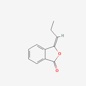 molecular formula C11H10O2 B12731197 Propylidenephthalide CAS No. 56014-72-3