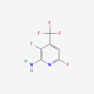 molecular formula C6H3F5N2 B1273121 2-Amino-3,6-difluoro-4-(trifluoromethyl)pyridine CAS No. 675602-89-8