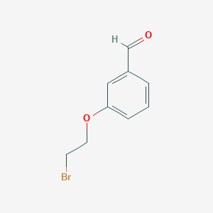 molecular formula C9H9BrO2 B1273146 3-(2-Bromoethoxy)benzaldehyde CAS No. 186191-19-5