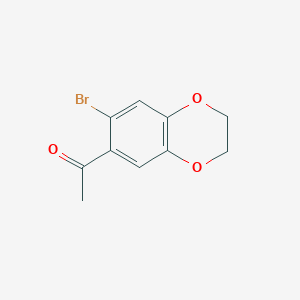 1-(7-Bromo-2,3-Dihydro-1,4-Benzodioxin-6-Yl)Ethan-1-One