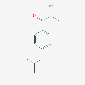 molecular formula C13H17BrO B1273151 2-Bromo-1-(4-isobutylphenyl)propan-1-one CAS No. 80336-64-7