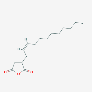 molecular formula C16H26O3 B12731633 3-(2-Dodecen-1-yl)dihydro-2,5-furandione, (2Z)- CAS No. 1174401-73-0