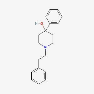 molecular formula C19H23NO B12731707 1-Phenethyl-4-phenyl-4-piperidinol CAS No. 94913-96-9
