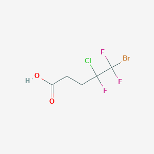 molecular formula C5H5BrClF3O2 B1273182 5-Bromo-4-chloro-4,5,5-trifluoropentanoic acid CAS No. 232602-79-8