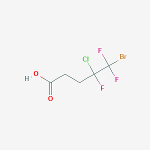 5-Bromo-4-chloro-4,5,5-trifluoropentanoic acid
