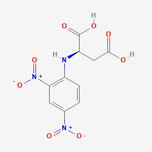 molecular formula C10H9N3O8 B12731914 2,4-Dinitrophenyl-D-aspartic acid CAS No. 7690-55-3