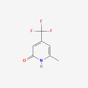 molecular formula C7H6F3NO B1273194 6-Methyl-4-(trifluoromethyl)pyridin-2(1H)-one CAS No. 22123-19-9