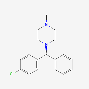 molecular formula C18H21ClN2 B12731975 Chlorcyclizine, (S)- CAS No. 118165-36-9