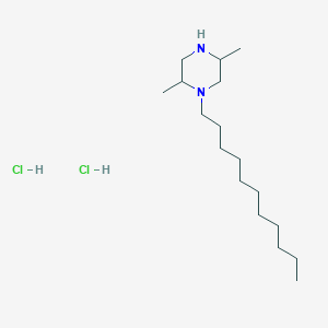 2,5-Dimethyl-1-undecylpiperazine dihydrochloride
