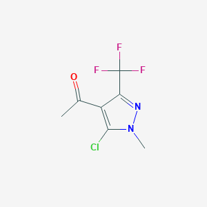 1-[5-Chloro-1-methyl-3-(trifluoromethyl)-1H-pyrazol-4-yl]-1-ethanone