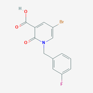 5-Bromo-1-(3-fluorobenzyl)-2-oxo-1,2-dihydro-3-pyridinecarboxylic acid