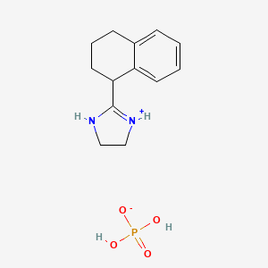 molecular formula C13H19N2O4P B12732068 Tetrahydrozoline phosphate CAS No. 94133-85-4