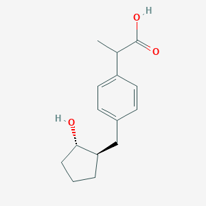 molecular formula C15H20O3 B127321 rac trans-Loxoprofen Alcohol CAS No. 371753-19-4