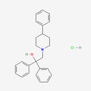 molecular formula C25H28ClNO B12732118 alpha,alpha,4-Triphenyl-1-piperidineethanol hydrochloride CAS No. 95821-98-0