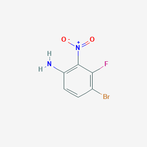 molecular formula C6H4BrFN2O2 B1273212 4-Bromo-3-fluoro-2-nitroaniline CAS No. 886762-75-0