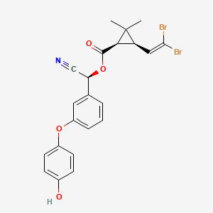 molecular formula C22H19Br2NO4 B12732122 4'-Hydroxydeltamethrin CAS No. 66855-89-8