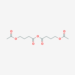 molecular formula C12H18O7 B127322 4-(Acetyloxy)butanoic anhydride CAS No. 150620-32-9