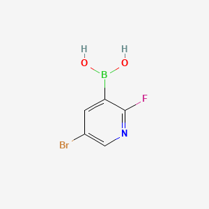 molecular formula C5H4BBrFNO2 B1273221 5-Bromo-2-fluoropyridine-3-boronic acid CAS No. 501435-91-2