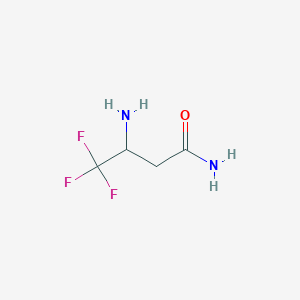 molecular formula C4H7F3N2O B1273233 3-Amino-4,4,4-trifluorobutanamide CAS No. 453-32-7