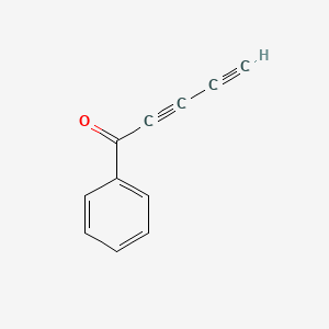 molecular formula C11H6O B12732347 1-Phenyl-2,4-pentadiyn-1-one CAS No. 29743-36-0