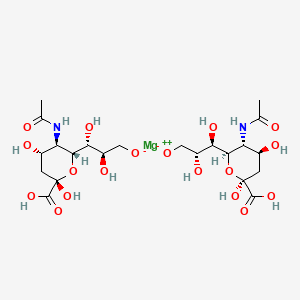 molecular formula C22H36MgN2O18 B12732363 Magnesium N-acetylneuraminate CAS No. 114767-12-3