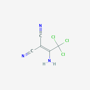 molecular formula C5H2Cl3N3 B1273241 2-(1-Amino-2,2,2-trichloroethylidene)propanedinitrile CAS No. 1572-57-2