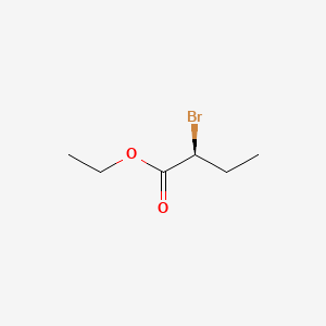molecular formula C6H11BrO2 B12732416 (-)-Ethyl 2-bromobutyrate CAS No. 130233-25-9
