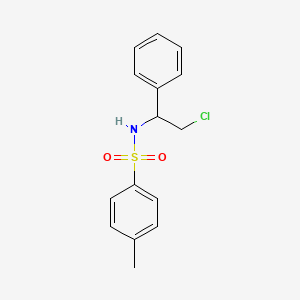 molecular formula C15H16ClNO2S B1273242 Benzenesulfonamide, N-(2-chloro-1-phenylethyl)-4-methyl- CAS No. 17798-15-1