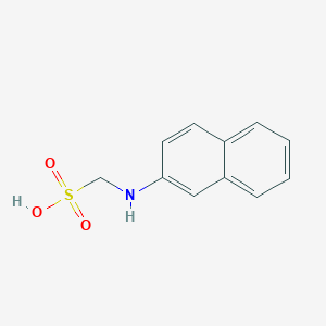 molecular formula C11H11NO3S B12732485 beta-Naphthylaminomethylsulfonsaeure CAS No. 74142-13-5
